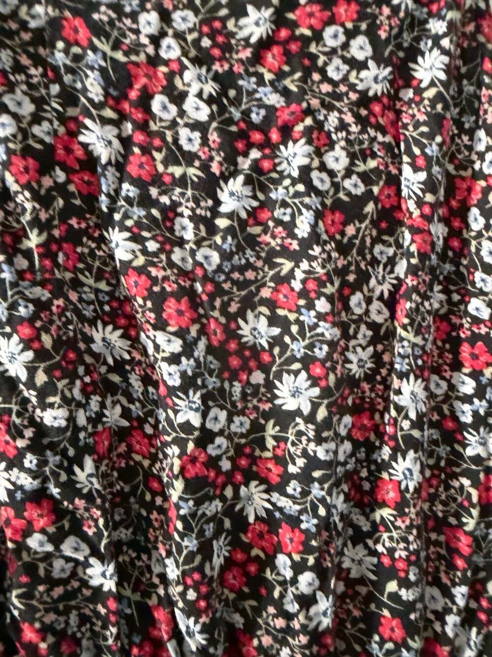 H&M Divided Floral Print Viscose V-Neck Romper